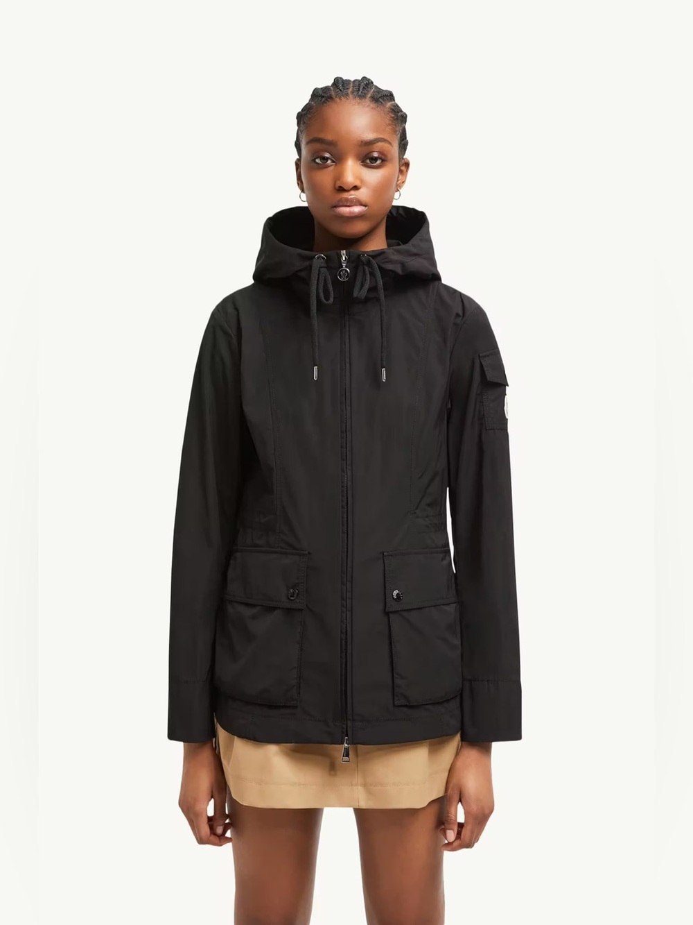 Lucky Brand Black Fur Lined Water Resistant Winter Hooded Parka Jacket